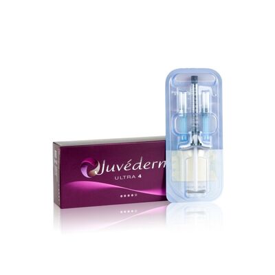 Produit de comblement dermique Juvederm avec acide hyaluronique réticulé pour des résultats durables en 2 seringues de 1 ml