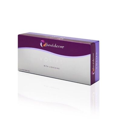 Remplisseur cutané Juvederm avec gel d'acide hyaluronique pour 6 à 9 mois