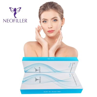 Neofiller 2 ml de remplissage cutané à l' acide hyaluronique 24 mg-ml Gel injectable pour l' agrandissement du visage, du nez et des lèvres