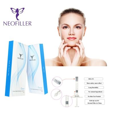 Acide hyaluronique 24 mg-ml Remplisseur cutané 1 ml Injection hypodermique Réduction des rides Gel injectable de contourage du visage