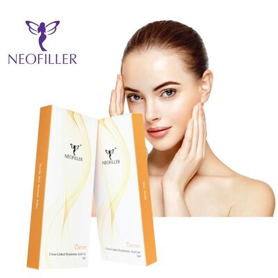 Injection hypodermique Acide hyaluronique lié en croisement Remplisseur cutané Gel injectable Réduction des lignes fines