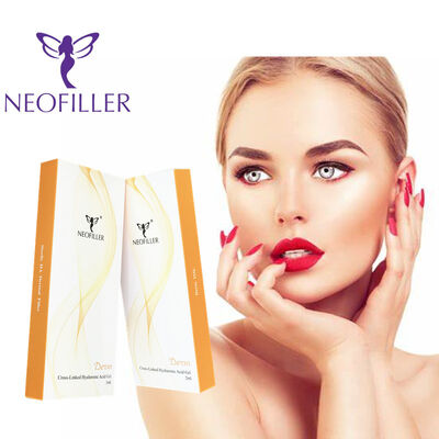 Injection hypodermique Acide hyaluronique lié en croisement Remplisseur cutané Gel injectable Réduction des lignes fines