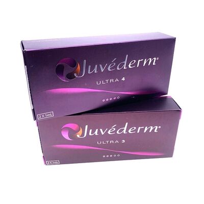 Produit de comblement dermique à l'acide hyaluronique Juvederm Ultra 3, Ultra 4 et Voluma Injection