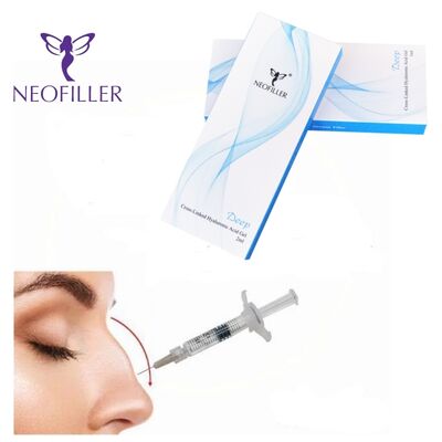 Remplisseur cutané à l'acide hyaluronique réticulé longue durée, Gel injectable, ligne frontale, traitement de réduction des rides