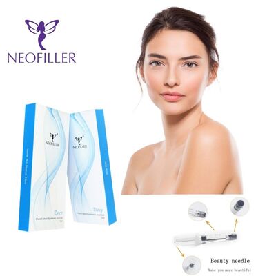 Remplisseur cutané à l'acide hyaluronique réticulé de 2ml, ligne profonde, Contour du nez, Gel injectable, amélioration du visage