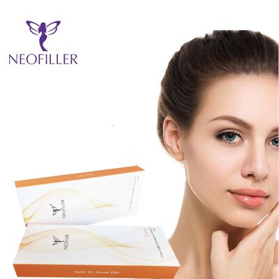 Acide hyaluronique de remplissage cutané croisé certifié CE 24mg-ml Gel injectable pour améliorer les lèvres et le visage