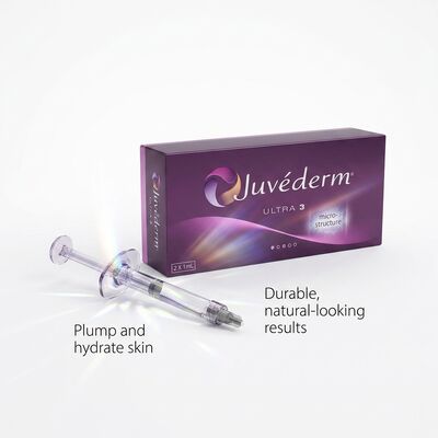 Acide hyaluronique Juvederm Filler Dermique Convient pour plusieurs zones du visage et nécessite des conditions de stockage Évitez la congélation