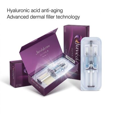 Formulation de gel de remplissage cutané Juvederm d'origine américaine avec options d'expédition DHL UPS FEDEX pour une distribution transparente
