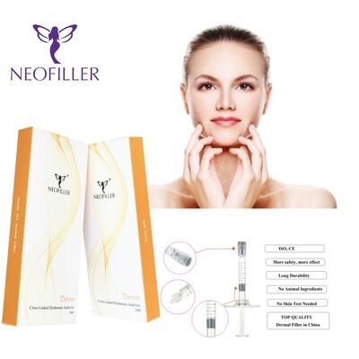1 ml d'acide hyaluronique en remplissage cutané Injection profondeur Dermis ou tissu sous-cutané Durée de conservation 2 ans Idéal pour l' hydratation de la peau et l' augmentation du volume