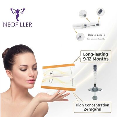 Neofiller Filler pour le visage Filler Dermique de liaison croisée Gel d' acide hyaluronique pour les remplissages pour les injections de lèvres du menton