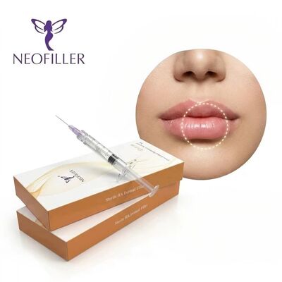 Neofiller Acide hyaluronique Remplisseur cutané Lips du visage nez joue Gel injectable Solution de stockage à température de 2 à 25 °C