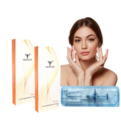 Gel injectable d'acide hyaluronique réticulé Neofiller, produit de comblement dermique facial
