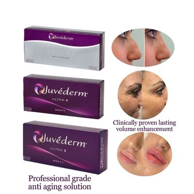 Chirurgie plastique Juvederm Dermal Filler Concentration 20 mgMl Longévité 9-12 mois Convient pour améliorer les contours du visage et le rajeunissement de la peau