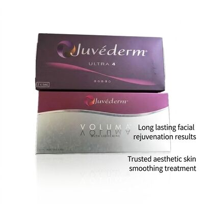 Gel Juvederm dermique de remplissage, seringue de 1 ml, site d'injection faciale, idéal pour les procédures de rajeunissement du visage et de restauration du volume