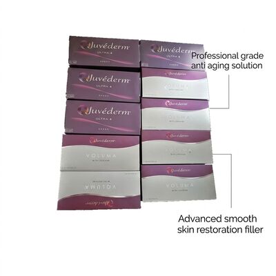 Volume de la seringue 1 ml de seringue Juvederm Remplisseur Dermique Offrant une sécurité Durée de 9 à 12 mois Idéal pour le rajeunissement de la peau