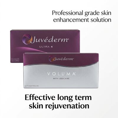 Injection faciale Juvederm Filler Dermique Longévité 9-12 mois Ultra3 Ultra4 Volume Parfait pour le raffinement du contour du visage