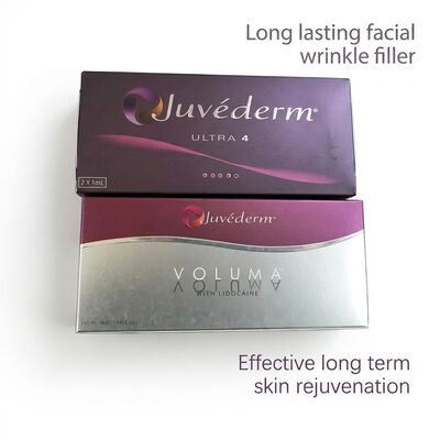Chirurgie plastique Juvederm Dermal Filler Concentration 20 mgMl Longévité 9-12 mois Convient pour améliorer les contours du visage et le rajeunissement de la peau