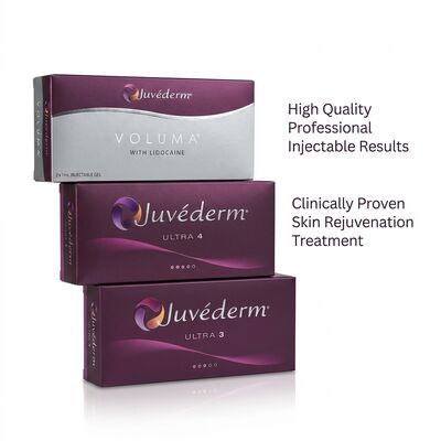 Injection faciale Juvederm Filler Dermique Longévité 9-12 mois Ultra3 Ultra4 Volume Parfait pour le raffinement du contour du visage