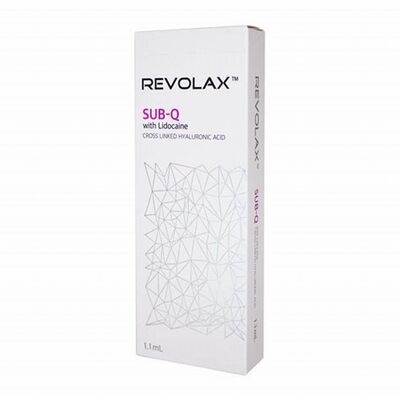 Acide hyaluronique Revolax Filler Dermique consistance de gel lisse et élastique fournissant une augmentation du volume du visage et un traitement des rides
