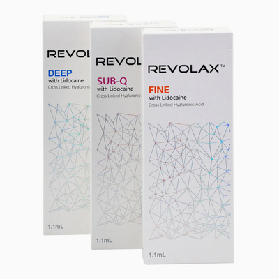 Biocompatibilité élevée Gel injectable pour remplissage cutané Revolax pour la correction des rides du visage et les traitements de rajeunissement de la peau