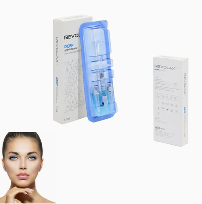 Gel lisse et élastiqueConstance du gel Revolax Filler Dermique Fin sous-Q profond Gel injectable Stocker à 2-25°C Idéal pour le volume du visage
