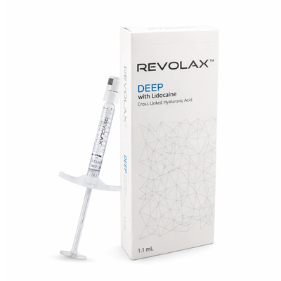 Éviter le gel de l'acide hyaluronique Revolax Fine Deep Sub Q Concentration 20 mg par mL Injectable pour le traitement du volume facial profond et des rides