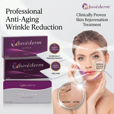 Juvederm Ultra 3 Remplisseur de lèvres Acide hyaluronique injectable Remplisseur cutané 24 mg/ml pour la définition du volume des lèvres