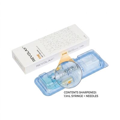 Revolax Remplisseur glabellaire fin Remplisseur cutané à l' acide hyaluronique monophasique 1,1 ml pour la correction des frown lines