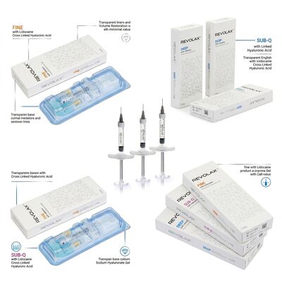 Remplisseur de front fin Revolax Remplisseur cutané d'acide hyaluronique monophasique 1,1 ml pour la correction de la ligne du front