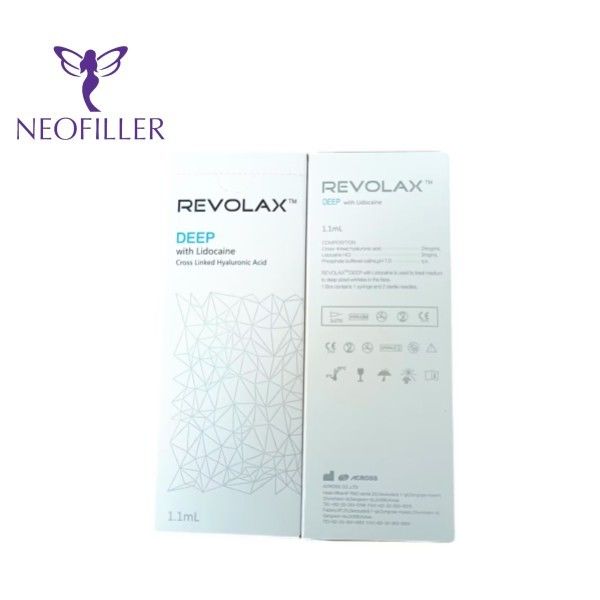 Injections profondes d'acide hydraulique de Revolax de remplisseur cutané de la ride 1.1ml/Box pour le visage