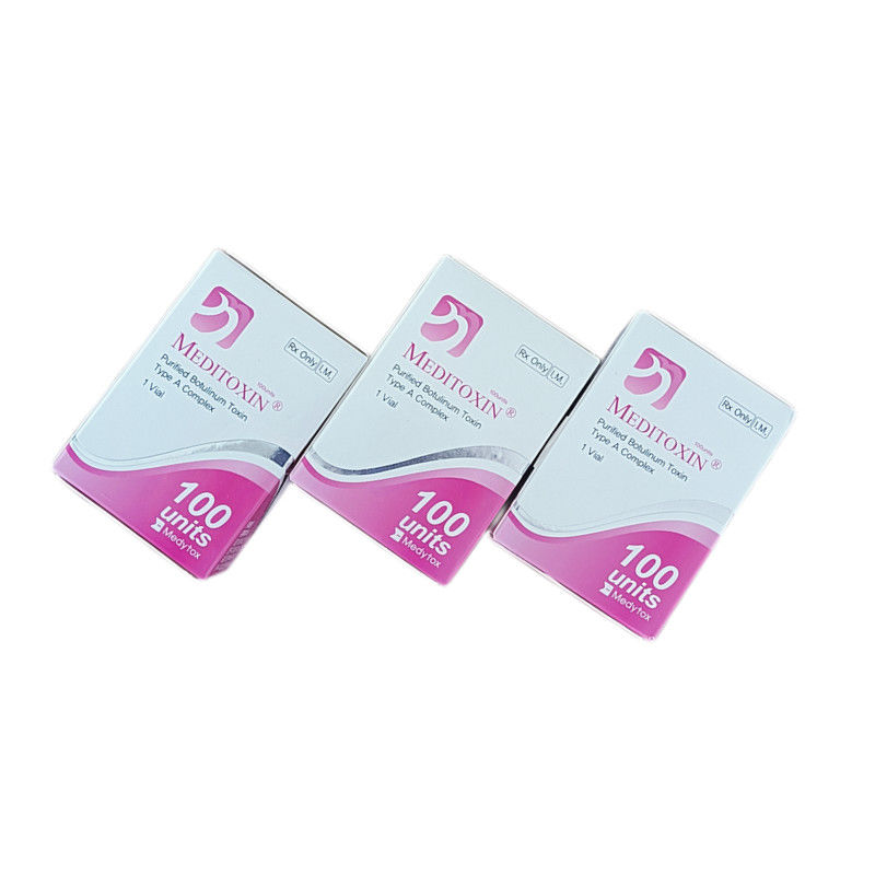 toxine botulinum de Meditoxin d'injections botulinum de toxine de retrait de la ride 2.5mL dactylographier 100 unités