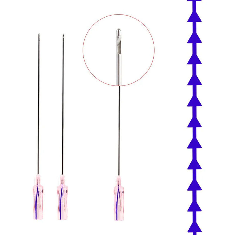 les fils lisses de Pdo de dent de 3d 4d 6d 19g soulèvent la grande V ligne W L type aiguille du nez