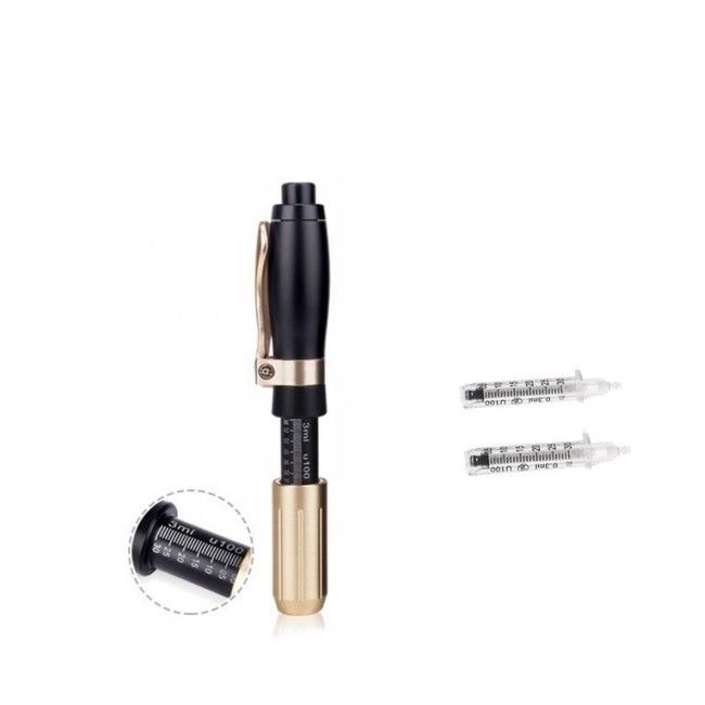 Remplisseurs cutanés sans aiguille anti-vieillissement de beauté 3 stylo et remplisseur d'hyaluron de niveaux de puissance
