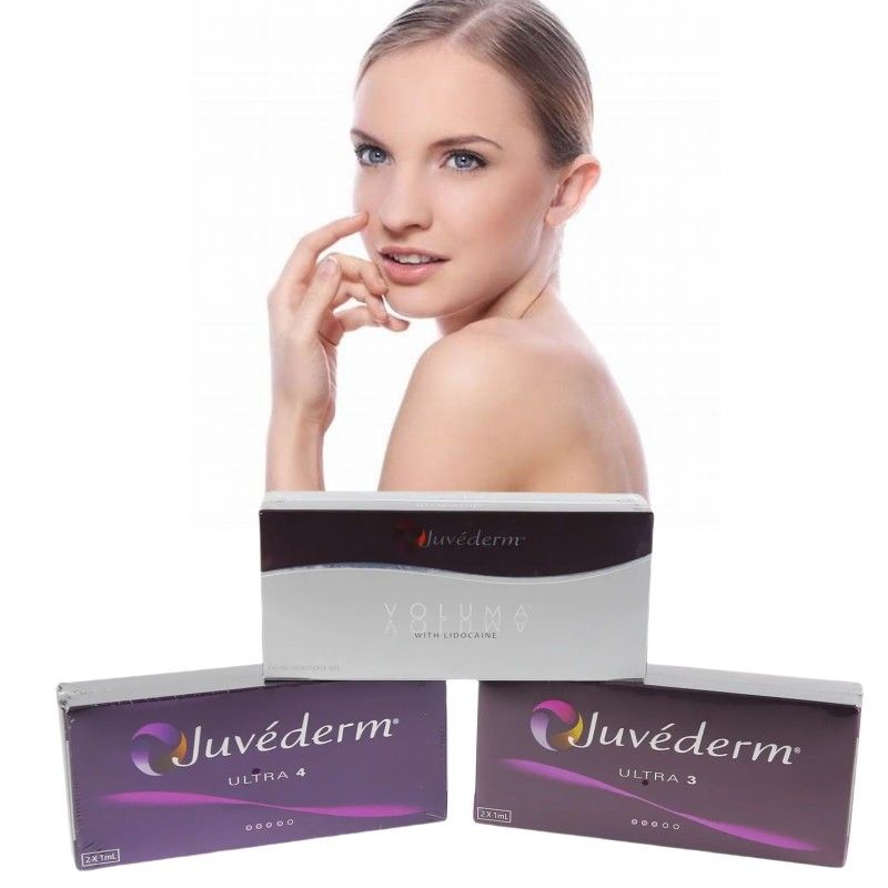 Sécurité Juvederm Gel injectable de concentration 20 mg Ml Remplisseur cutané injectable pour le rétablissement du volume du visage et la réduction des rides