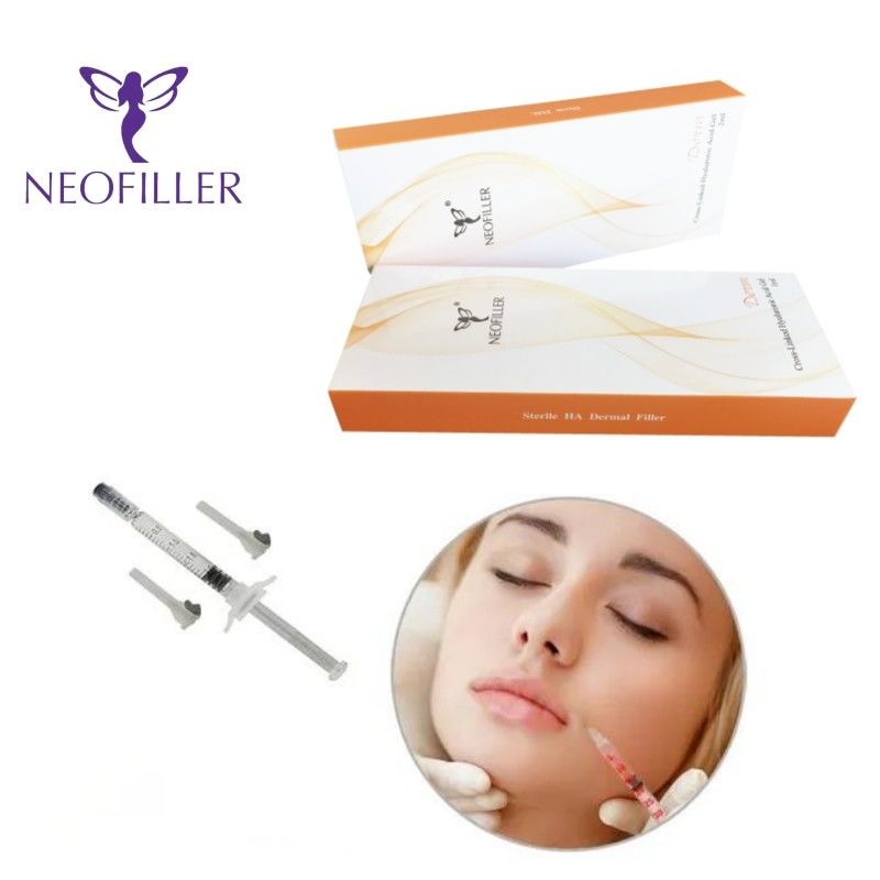 Neofiller 2 ml de remplissage cutané à l' acide hyaluronique Lido Gel injectable pour rajeunissement du visage