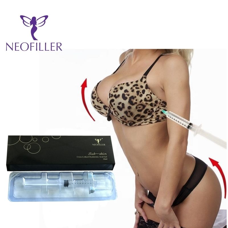 Acide hyaluronique de remplissage cutané certifié CE 10 ml 20 ml Gel injectable Traitement d'amélioration du contour du visage et du corps