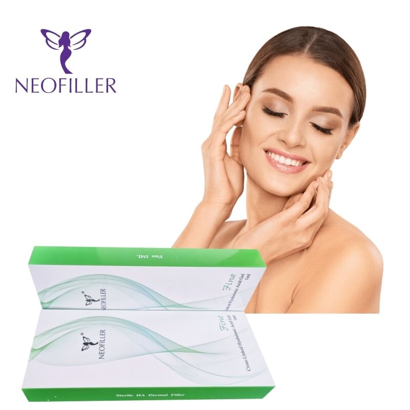 Neofiller 2 ml de remplissage cutané à l' acide hyaluronique 24 mg-ml Gel injectable pour l' agrandissement du visage, du nez et des lèvres