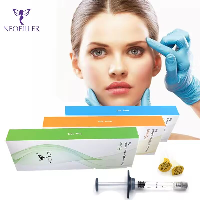 Acide hyaluronique lié en croisement Filler cutané Rajeunissement du visage Gel injectable Augmentation de la régénération cutanée naturelle