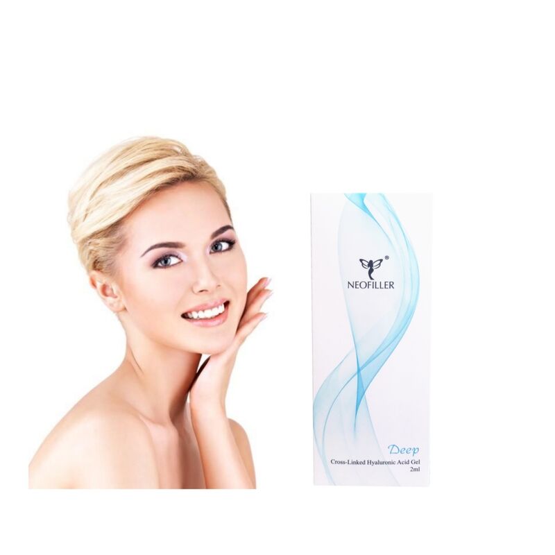 Remplisseur cutané à l'acide hyaluronique réticulé longue durée, Gel injectable, ligne frontale, traitement de réduction des rides