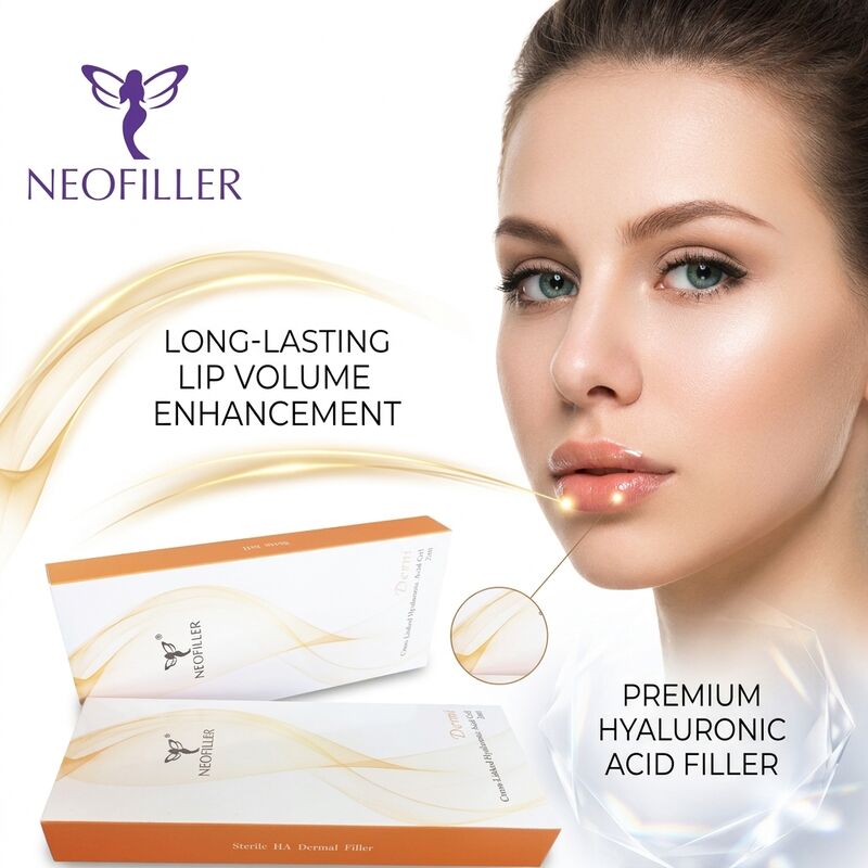 1 ml d'acide hyaluronique injectable à liaison croisée 8 à 15 mois de durée Gel biocompatible Lissage des rides du visage