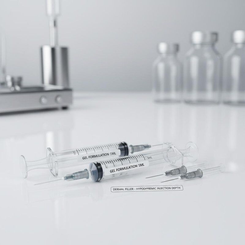 Formulation de gel Juvederm Dermal Filler 2 fois 1 ml de volume profondeur d'injection hypodermique adaptée aux applications médicales cosmétiques