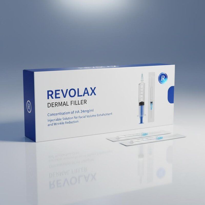 Concentration de solution injectable de remplissage cutané Ha 24mgml Revolax pour l'amélioration du volume du visage et la réduction des rides