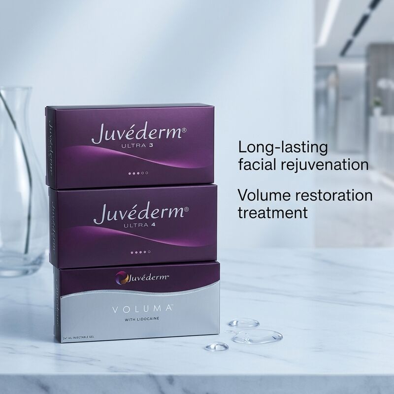 Volume 2 fois 1 ml Juvederm Voluma Filler Remplisseur facial anti-âge pour augmenter le volume du milieu du visage et améliorer les contours du visage