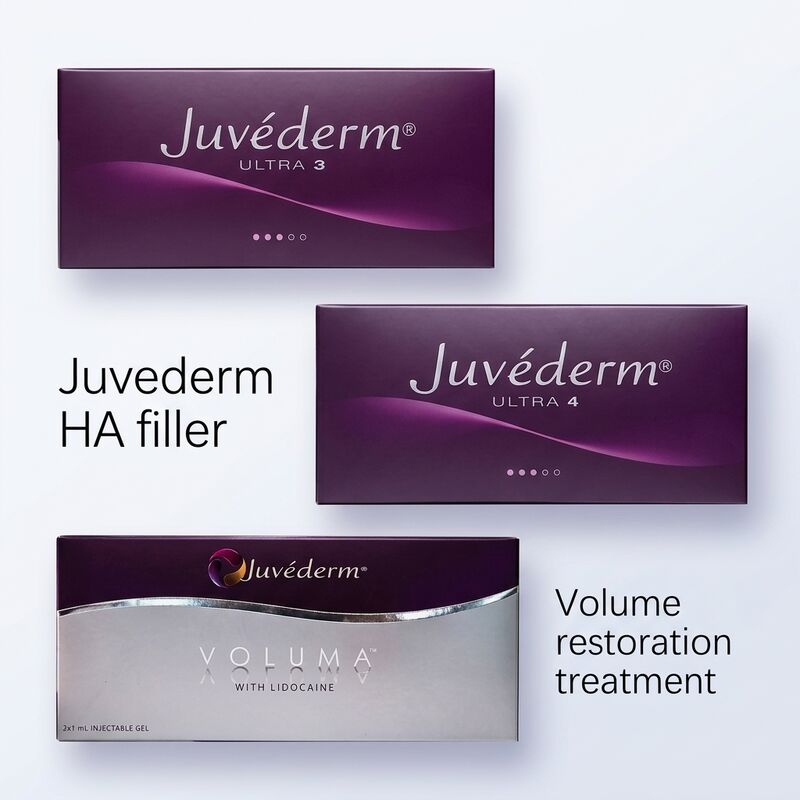 Formulation de gel Juvederm Dermal Filler 2 fois 1 ml de volume profondeur d'injection hypodermique adaptée aux applications médicales cosmétiques