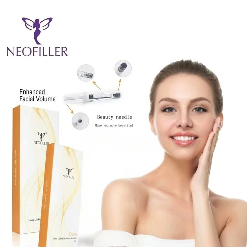 Neofiller Durée de conservation de 2 ans Acide hyaluronique Remplisseur cutané Injectable Gel facile à utiliser Amélioration du contour du visage