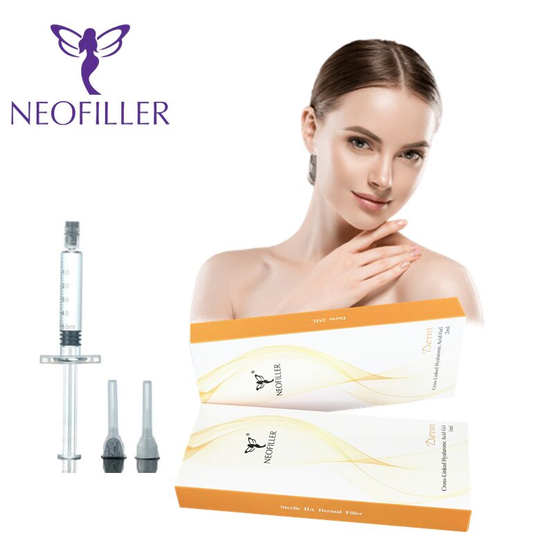 1 ml d'acide hyaluronique en remplissage cutané Injection profondeur Dermis ou tissu sous-cutané Durée de conservation 2 ans Idéal pour l' hydratation de la peau et l' augmentation du volume