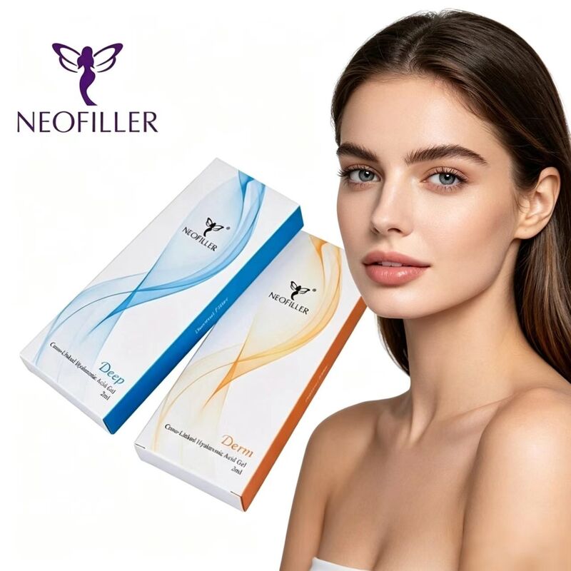 Neofiller Filler pour le visage Filler Dermique de liaison croisée Gel d' acide hyaluronique pour les remplissages pour les injections de lèvres du menton