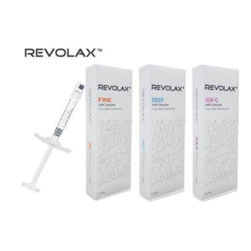 Remplisseur cutané anti-âge Revolax, hautement biocompatible, développé pour améliorer la texture de la peau et réduire les rides