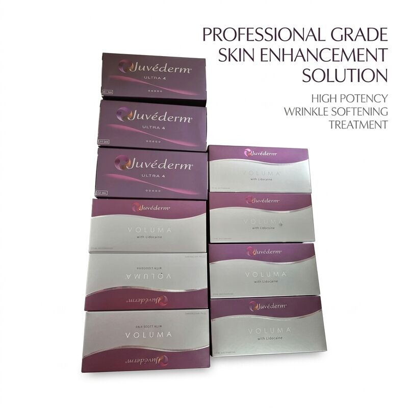 Volume de la seringue 1 ml de seringue Juvederm Remplisseur Dermique Offrant une sécurité Durée de 9 à 12 mois Idéal pour le rajeunissement de la peau