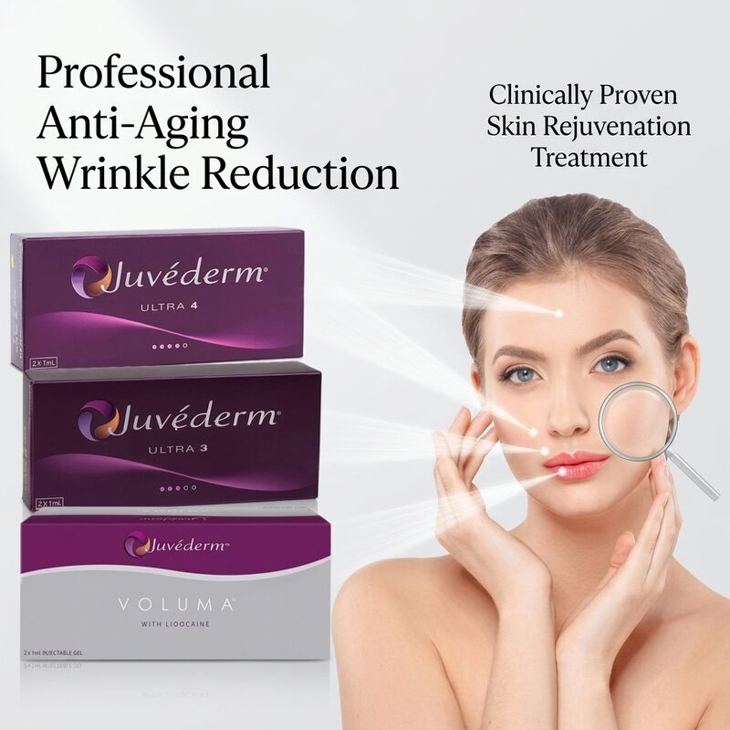 Injection faciale Juvederm Filler Dermique Longévité 9-12 mois Ultra3 Ultra4 Volume Parfait pour le raffinement du contour du visage